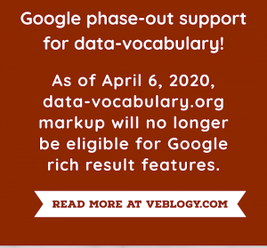 Google phase-out support for data-vocabulary